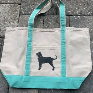Black Dog Canvas Tote